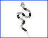 Брошка змія, Snake Black Crystals, 6 см. Брошка змія, Snake Black Crystals, 6 см.