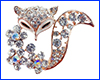 Брошка лисиця, Fox gold, 4.5х3.5 см. Брошка лисиця, Fox gold, 4.5х3.5 см.
